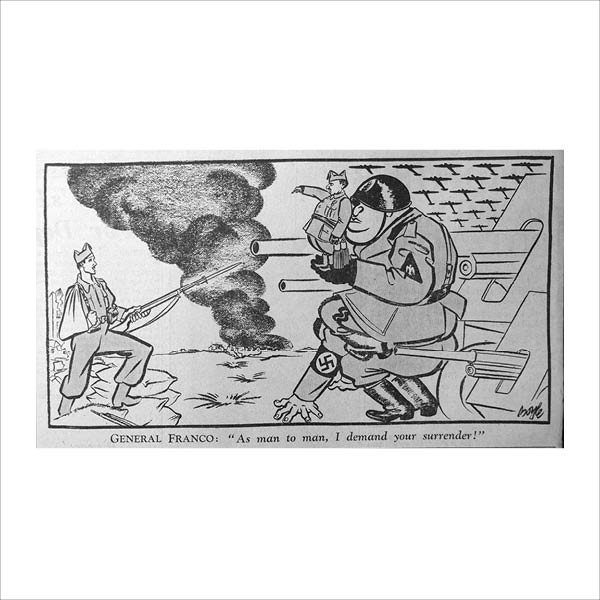 Daily Herald cartoon Franco