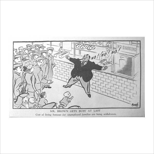 Daily Herald cartoon Mr Brown