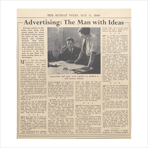 Published article from The Sunday Times