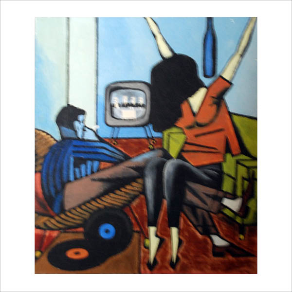 Couple watcing TV