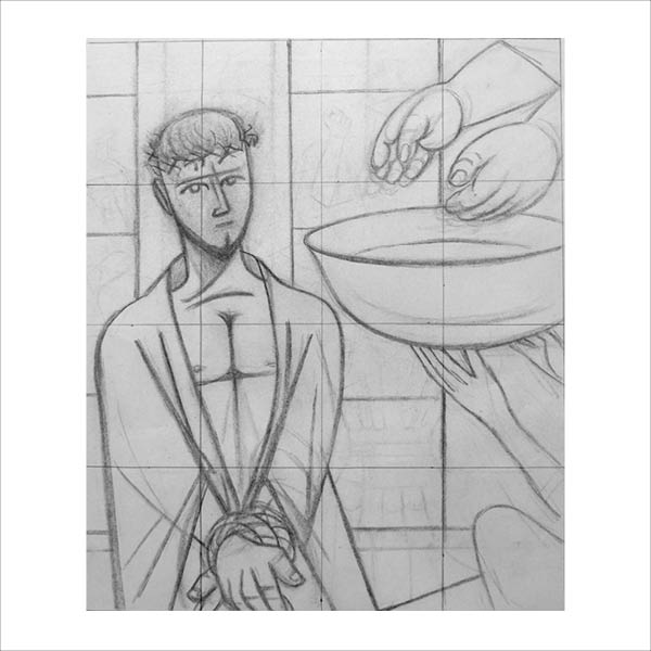 Stations of the Cross Drawing 1