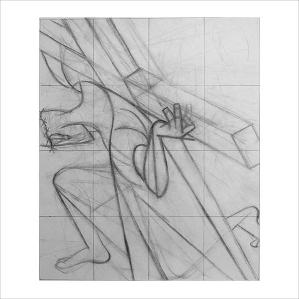 Stations of the Cross Drawing 7