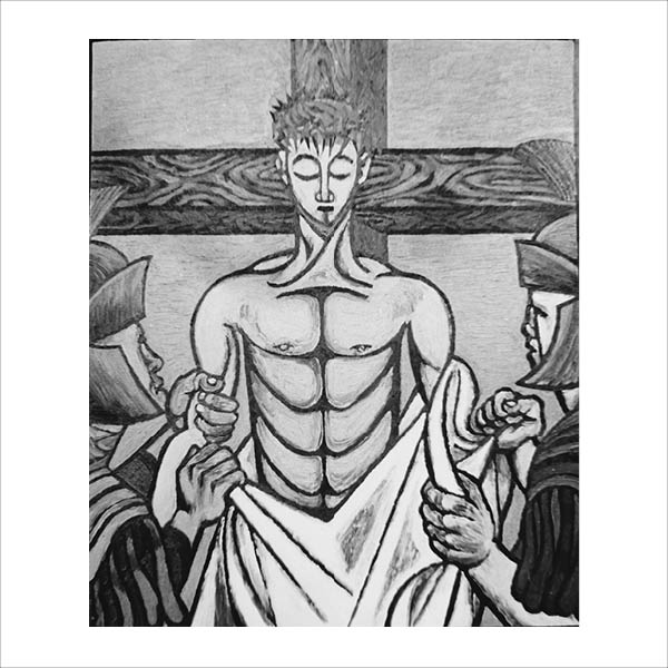 Stations of the Cross Painting 9