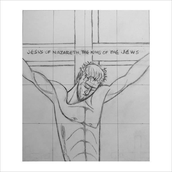 Stations of the Cross Drawing 12