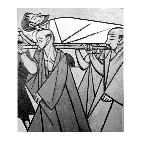 Stations of the Cross Painting 14
