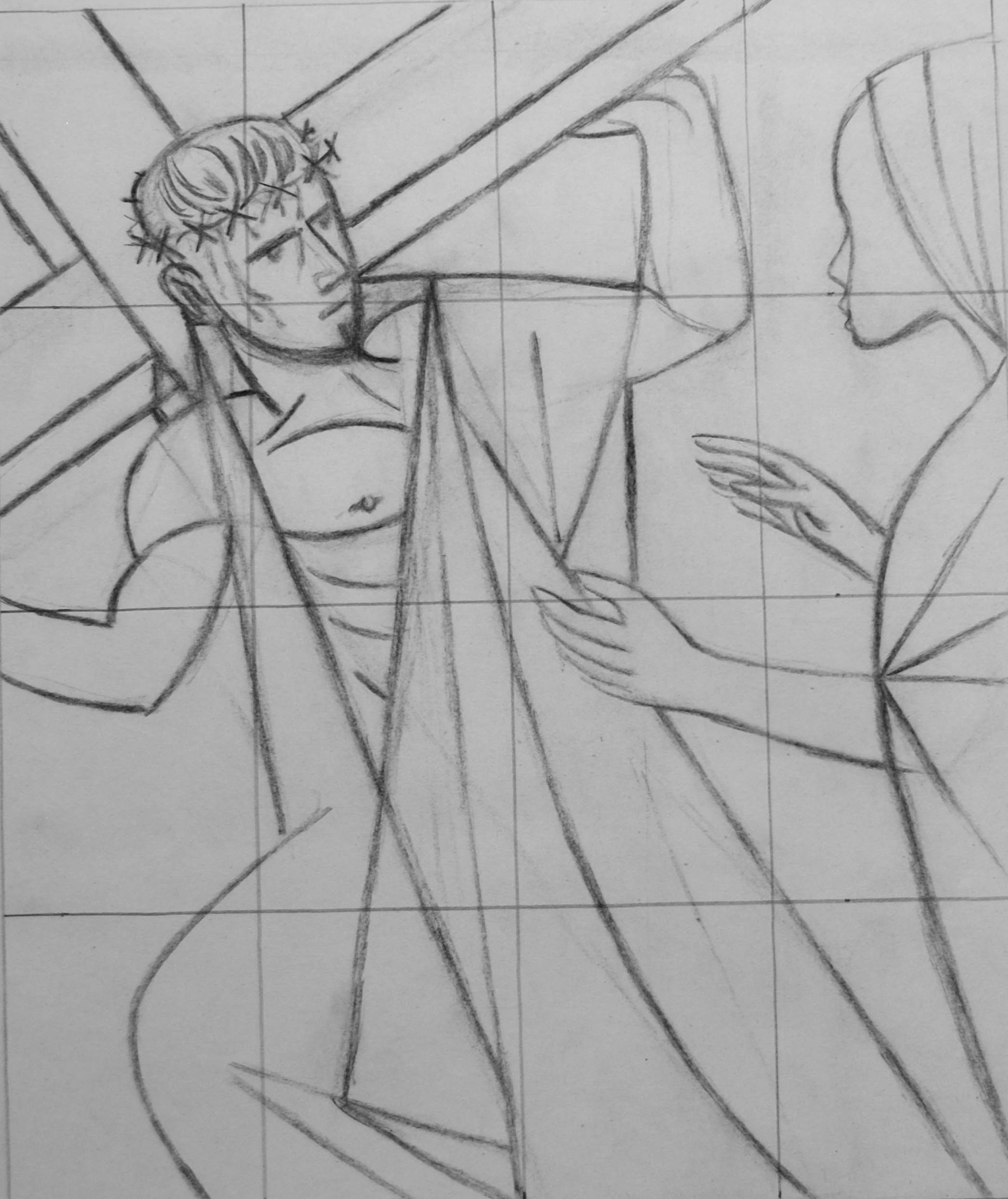 1960_79_Stations-of-the-Cross-Drawing-15-no-painting-of-this