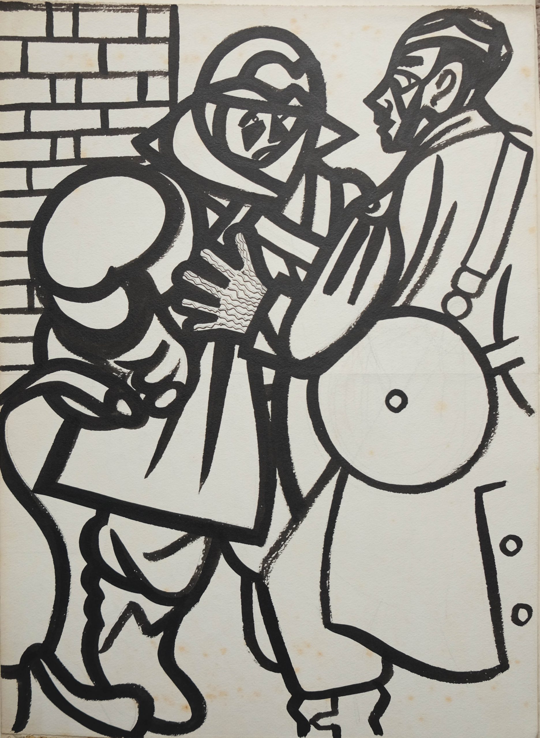 1960_85_ink-drawing-two-soldiers