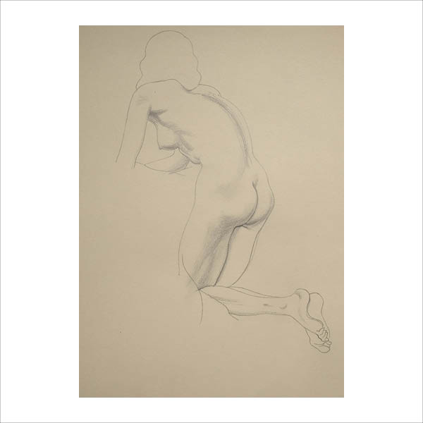 Kneeling figure foward