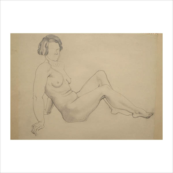 Seated figure leaning back 2