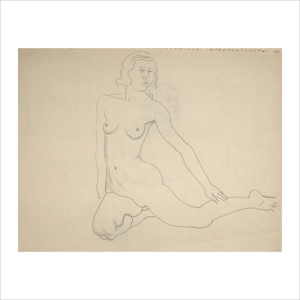 Seated figure