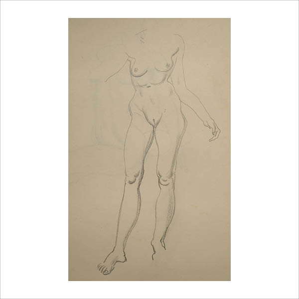 Figure standing pose 6