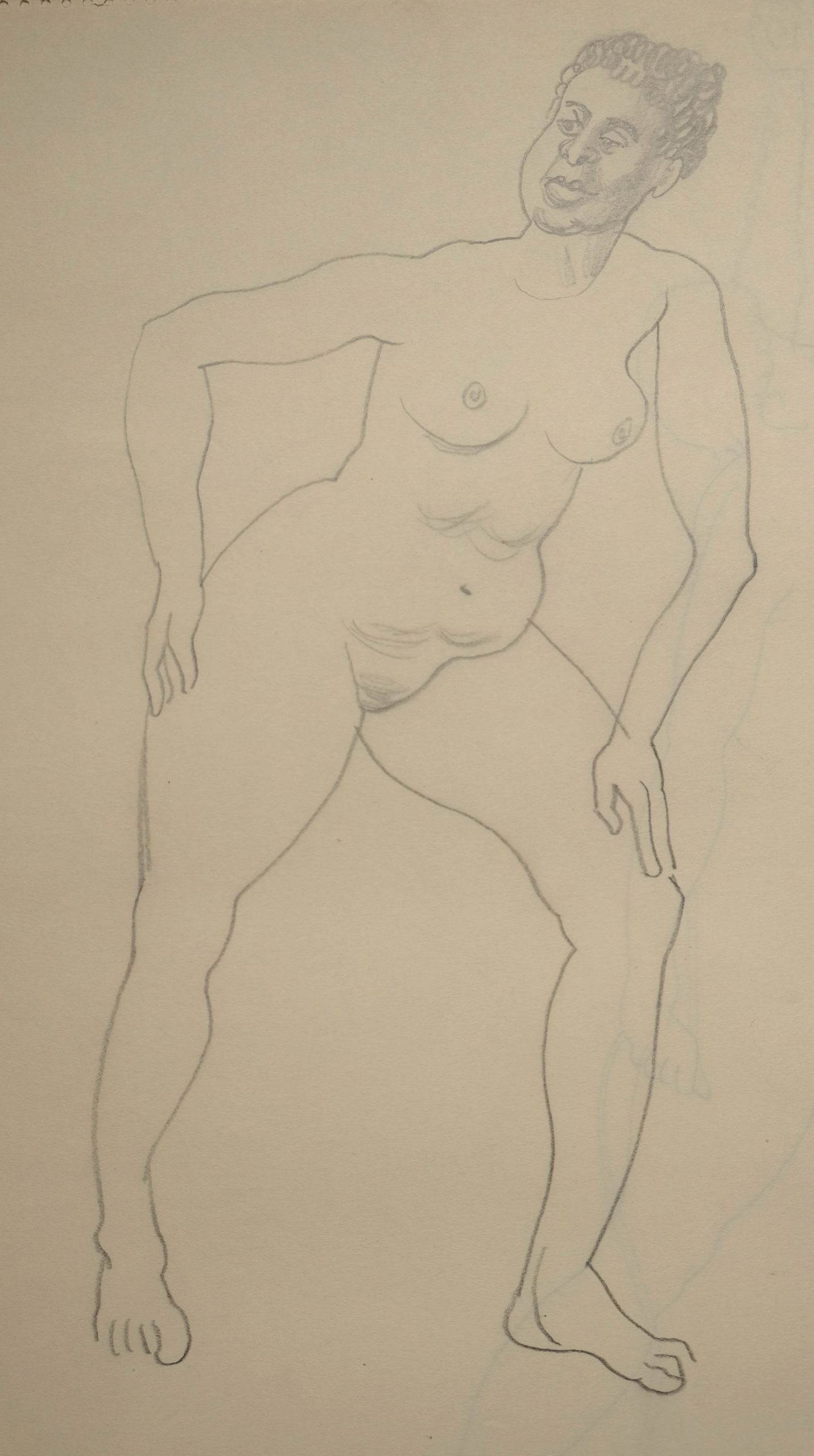 LifeDrawing_54_Figure-standing-leaning