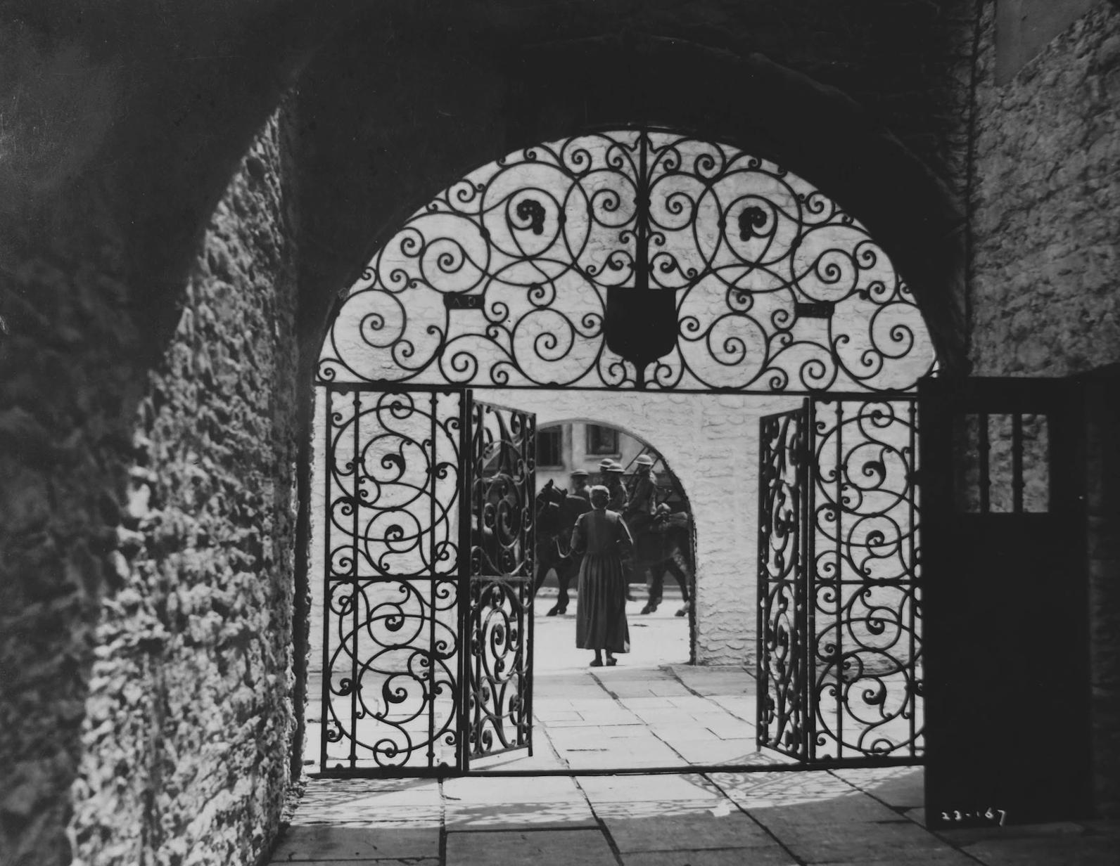 #1930_93_Photo of Gate set in ‘I was a Spy’ designed by Stuart