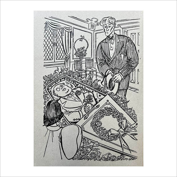 Illustration from The Loved One by Evelyn Waugh