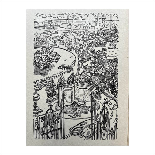 Illustration from The Loved One by Evelyn Waugh