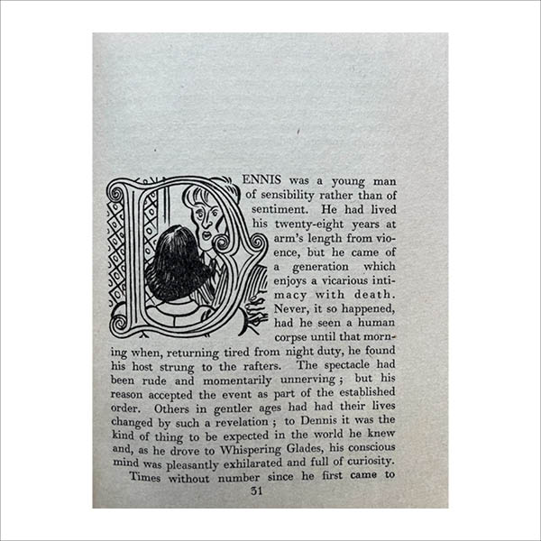 Illustration from The Loved One by Evelyn Waugh