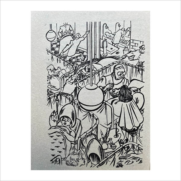 Illustration from The Loved One by Evelyn Waugh