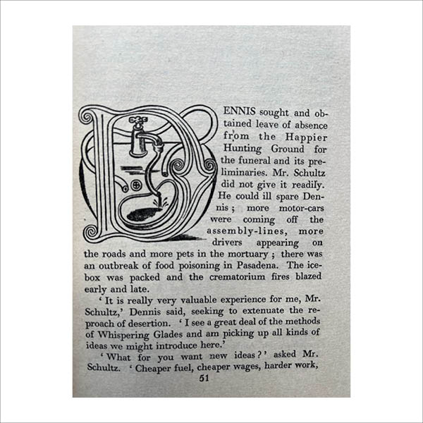 Illustration from The Loved One by Evelyn Waugh