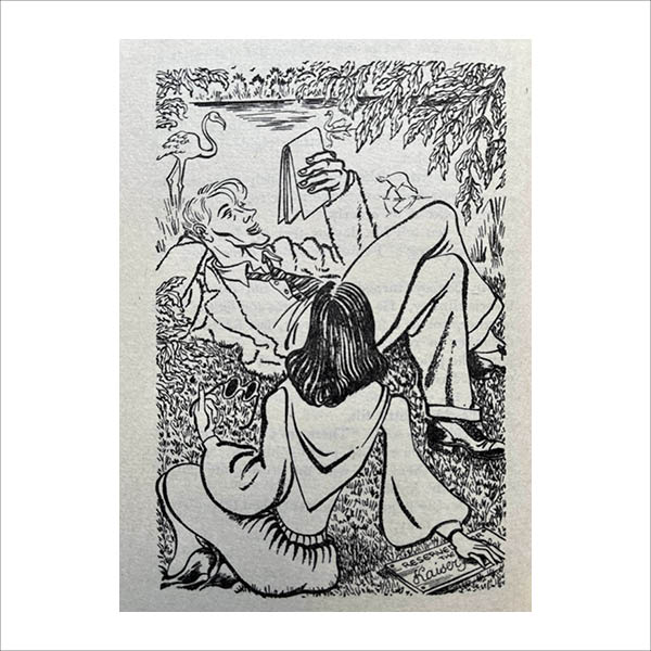 Illustration from The Loved One by Evelyn Waugh