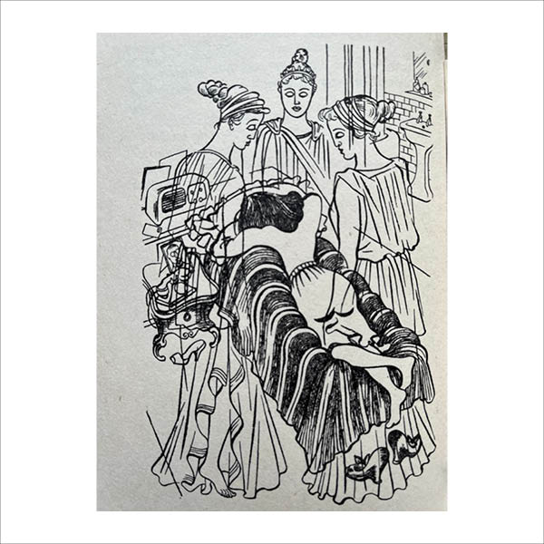 Illustration from The Loved One by Evelyn Waugh