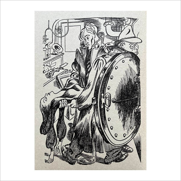Illustration from The Loved One by Evelyn Waugh