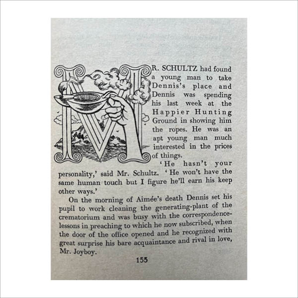 Illustration from The Loved One by Evelyn Waugh