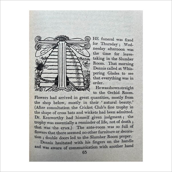 Illustration from The Loved One by Evelyn Waugh
