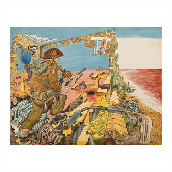 War domestic beach scene