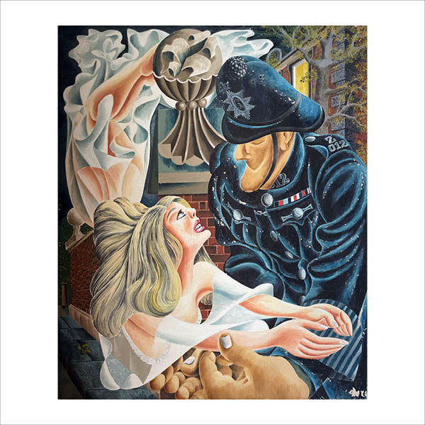 Policeman and woman