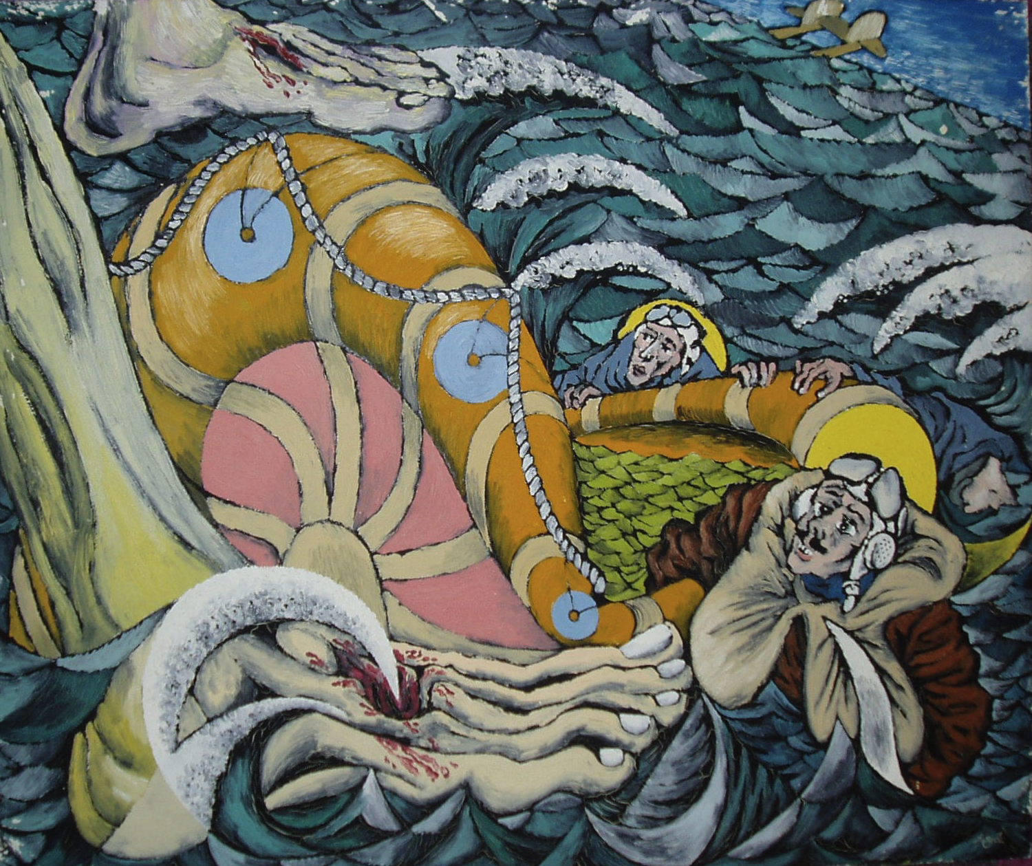 #1960_86_Jesus’s feet and airmen in the sea