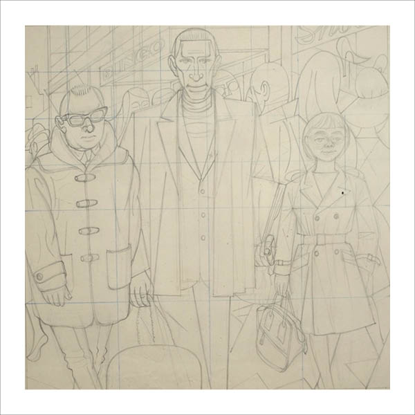 Drawing for ‘Stuart, Vera and Father V’