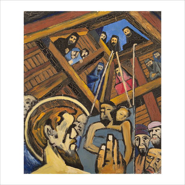 Jesus people being lowered down